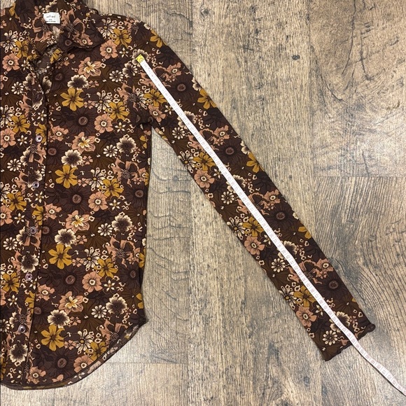 Wilfred Brown and Yellow Floral Button Down Shirt - Picture 8 of 8